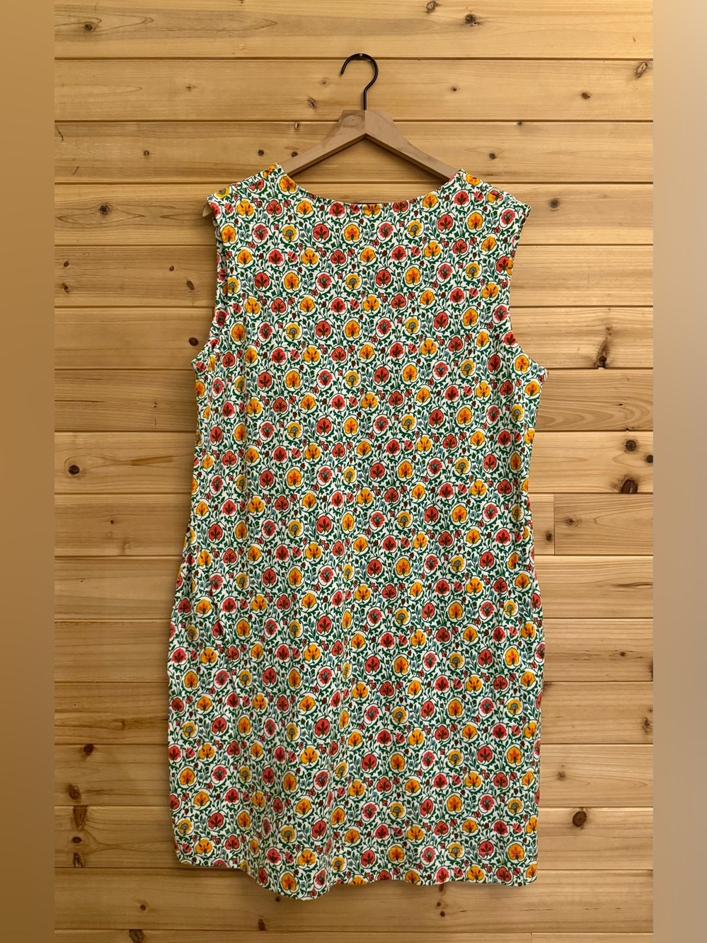 NWT Boden Size 14 Sleeveless Jersey Shift Dress Enchanting Bloom Spring Preppy